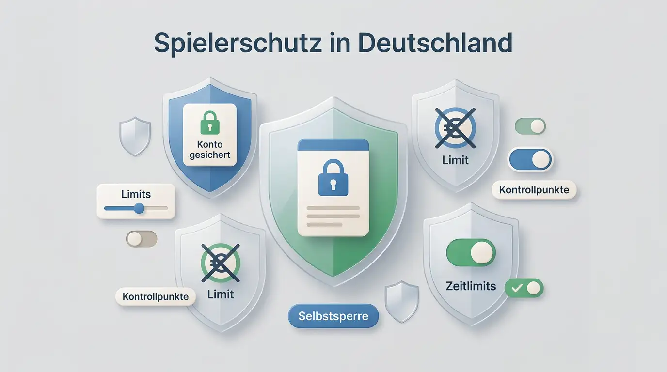 Abstrakte Darstellung von Schutzmechanismen mit Limits, Konto und Sperre